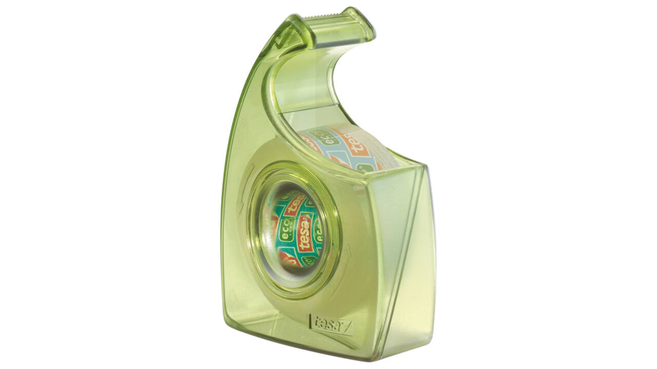 Plakband handdispenser tesafilm® Eco & Clear 33mx19mm transparant blister