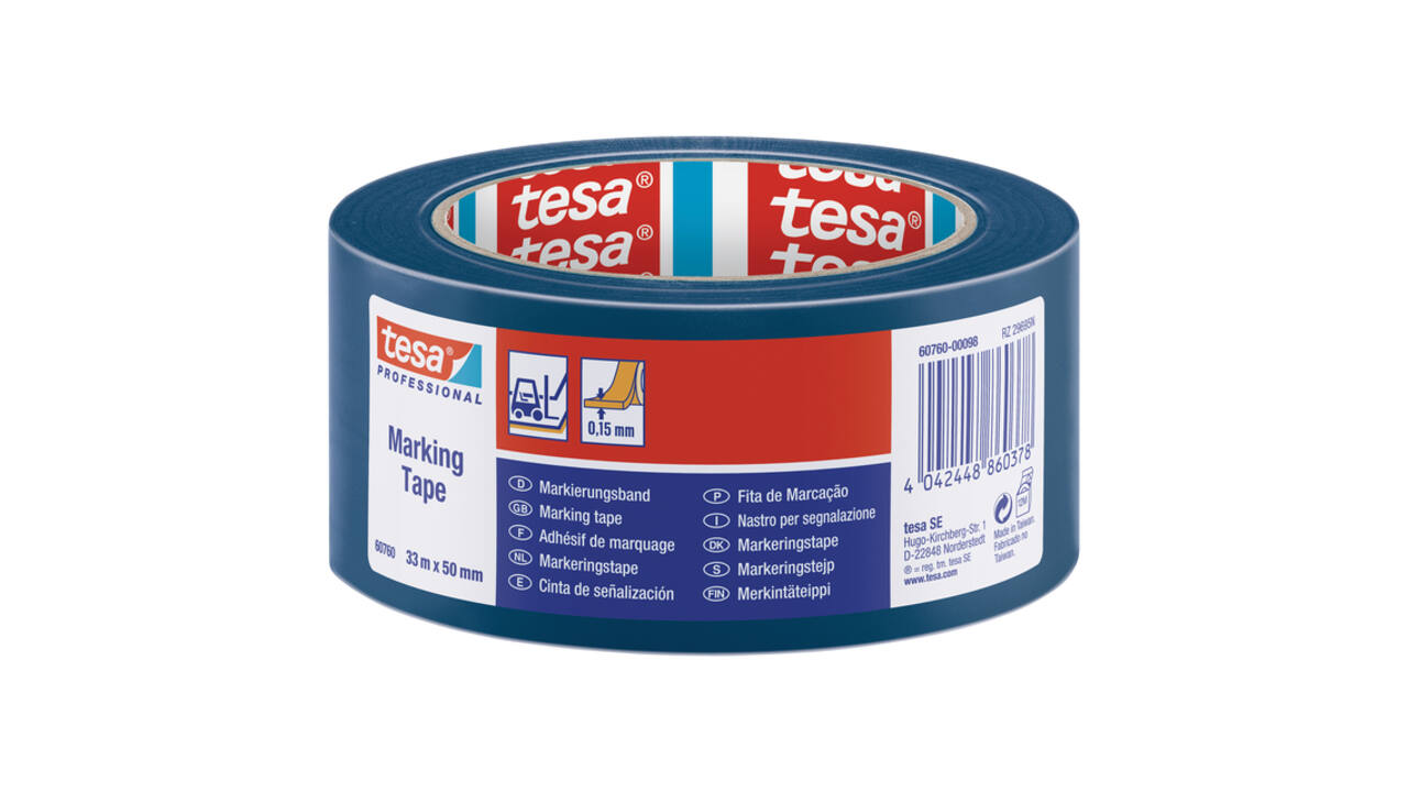 Markeringstape tesa® Professional 60760 PV1 50mmx33m blauw