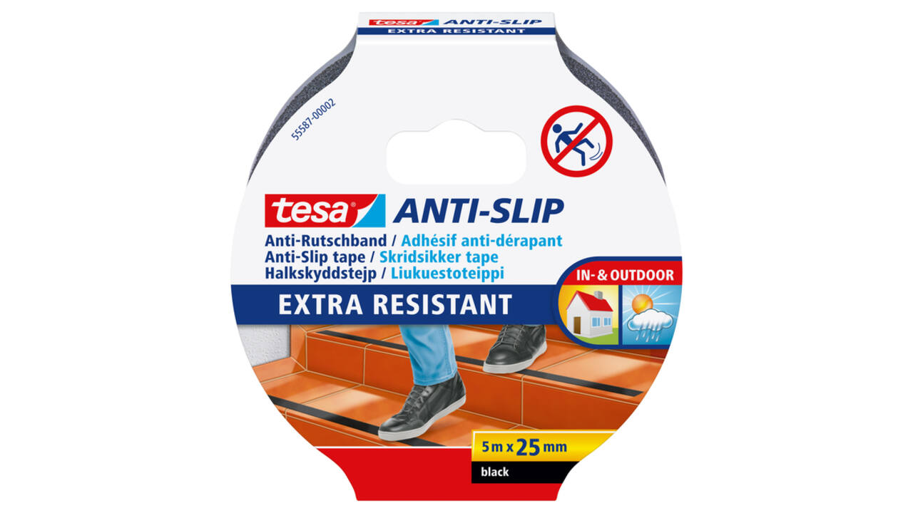 Anti-slip tape tesa® 5mx25mm zwart
