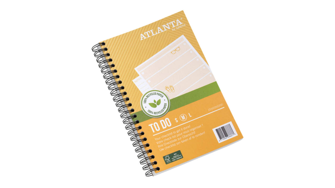 Things to do Djois Atlanta recycled papier Summer 195x125mm 100 vel 70gr geel 2 stuks