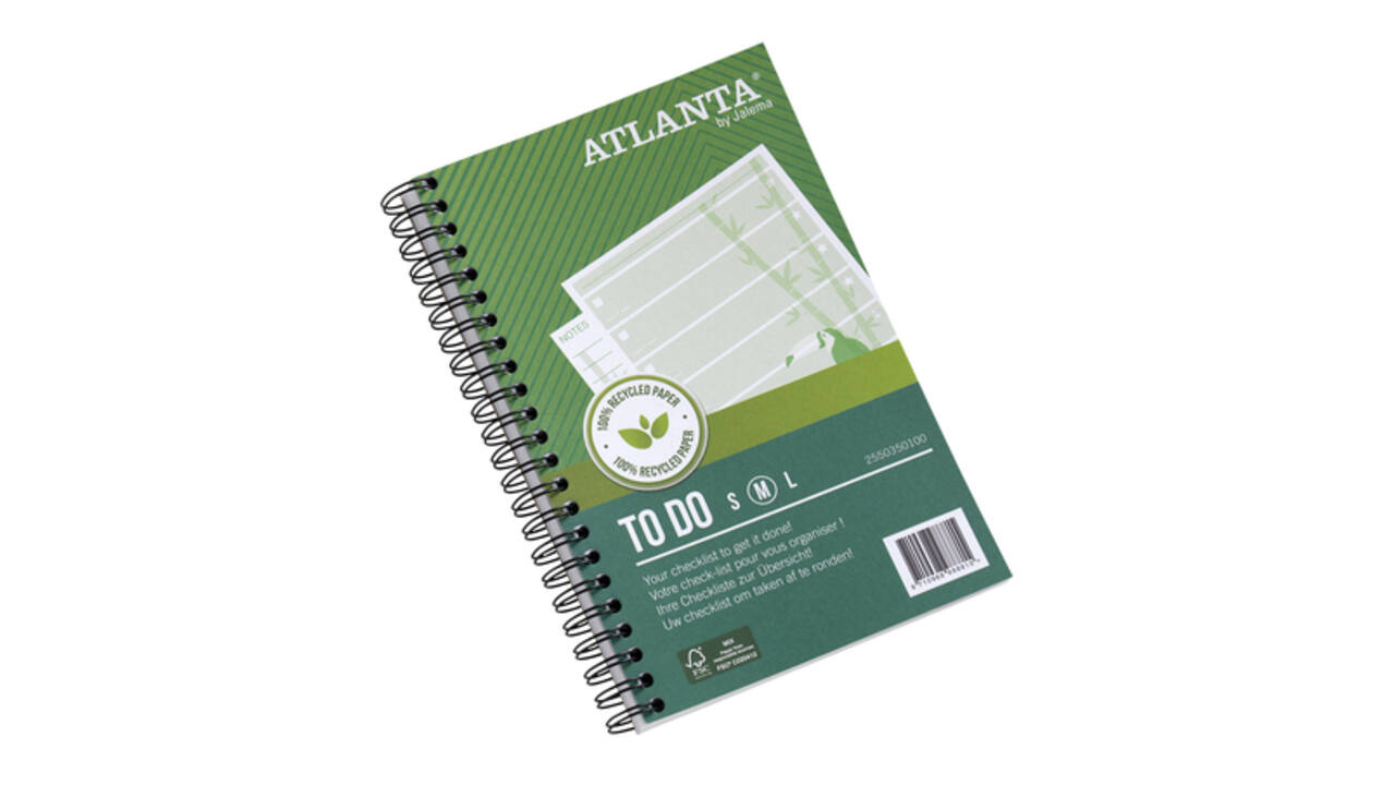 Things to do Djois Atlanta recycled papier Jungle 125x195mm 100 vel 70gr groen 2 stuks