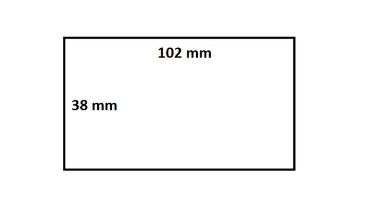 Labeletiket IEZZY Zebra 880191-038D 102x38mm 25mm wit permanent 1790st