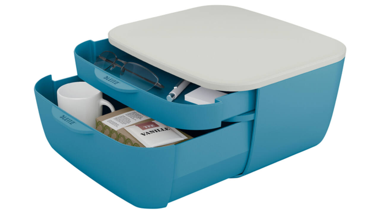 Ladenblok Leitz Cosy 2 laden blauw