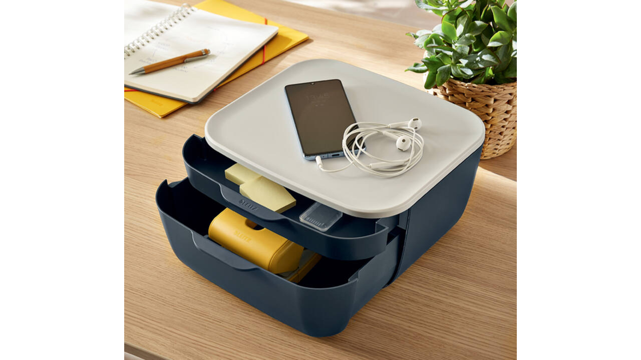 Ladenblok Leitz Cosy 2 laden grijs