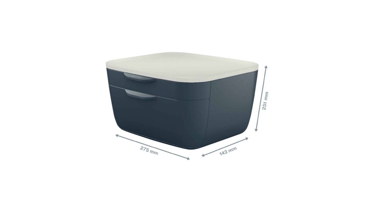 Ladenblok Leitz Cosy 2 laden grijs