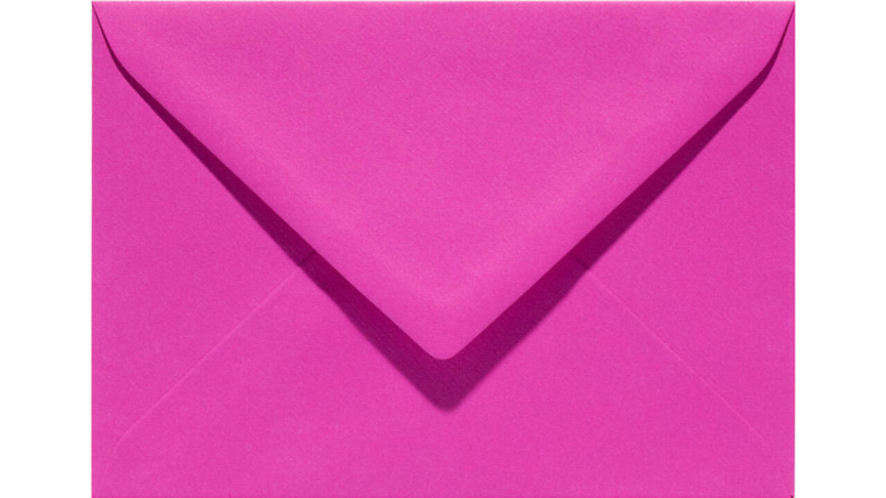 Envelop Papicolor EA5 156x220mm felroze pak à 6 stuks