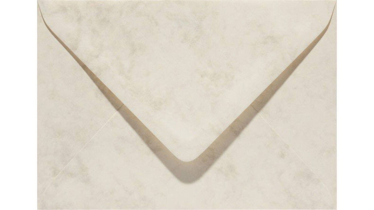 Envelop Papicolor EA5 156x220mm marmer ivoor pak à 6 stuks