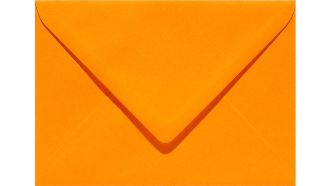 Envelop Papicolor EA5 156x220mm oranje pak à 6 stuks