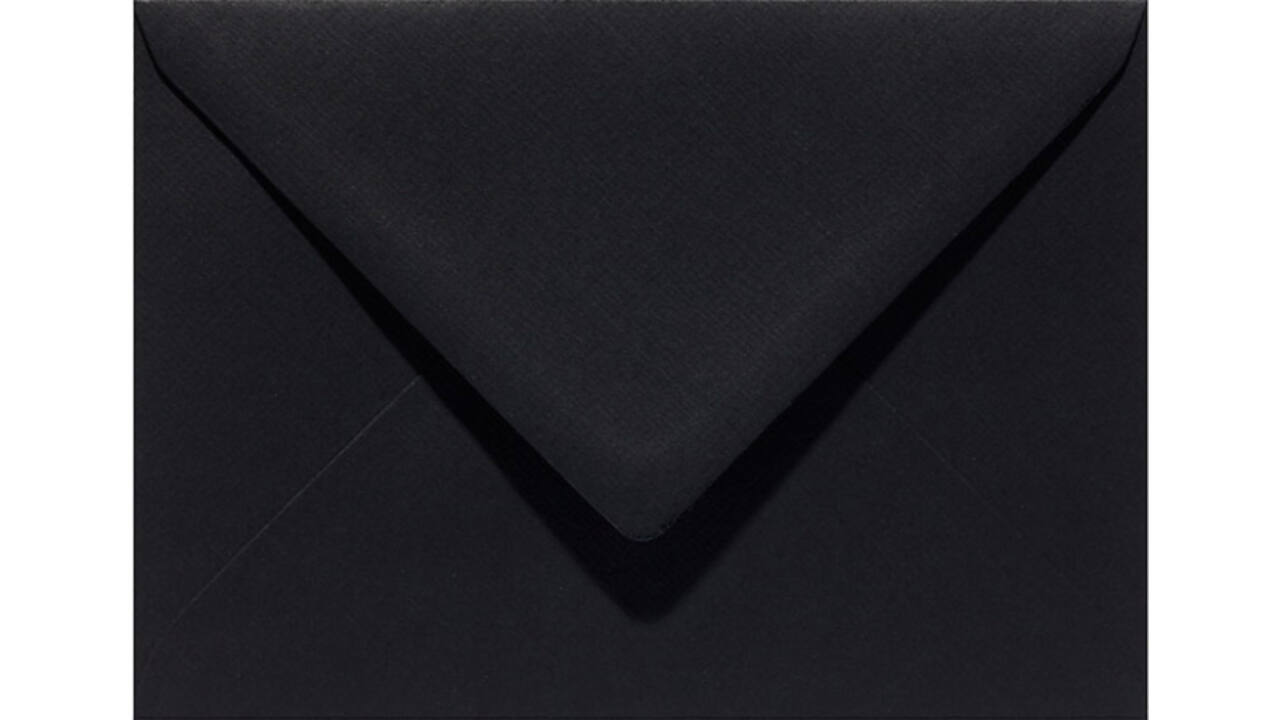 Envelop Papicolor EA5 156x220mm ravenzwart pak à 6 stuks