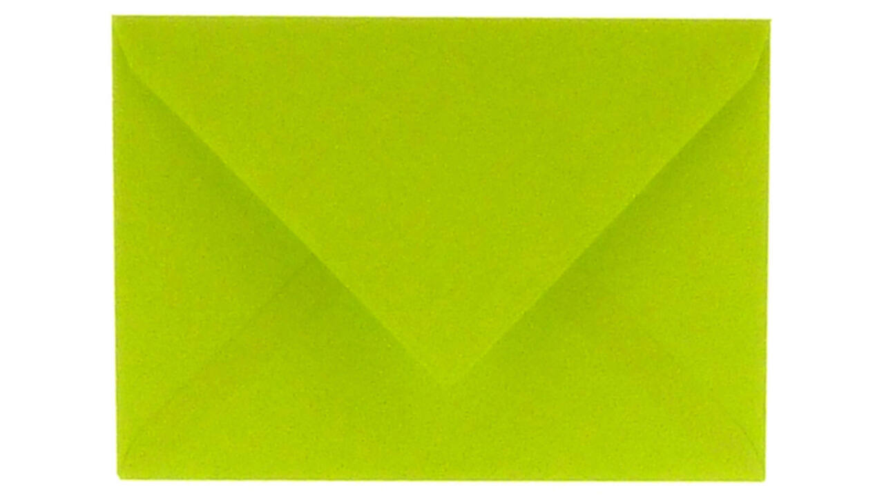 Envelop Papicolor EA5 156x220mm appelgroen pak à 6 stuks