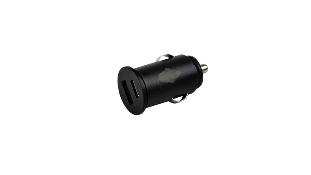 Autolader Green Mouse USB-A 1x USB-C 1x 2.4A zwart