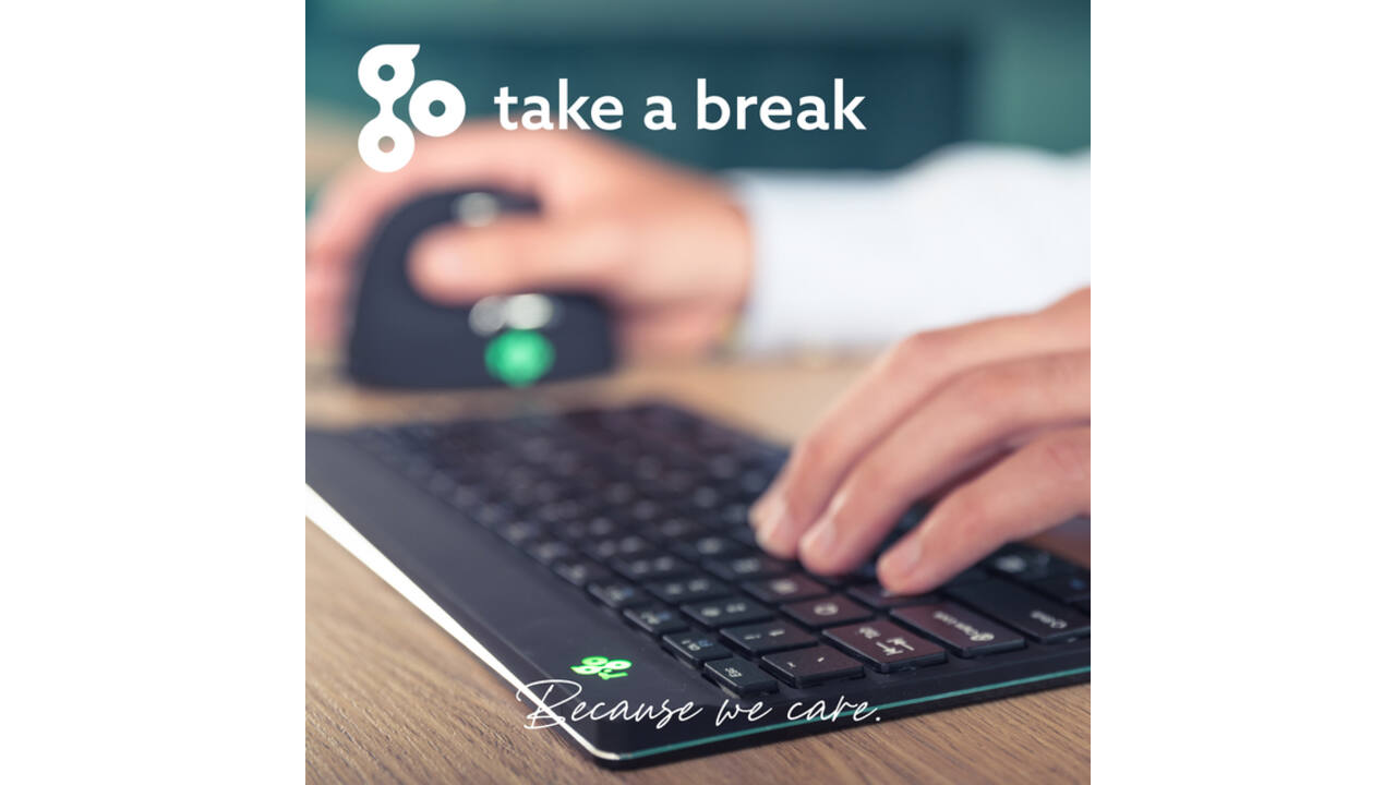 Toetsenbord R-Go Ergonomisch Compact Break QWERTY zwart