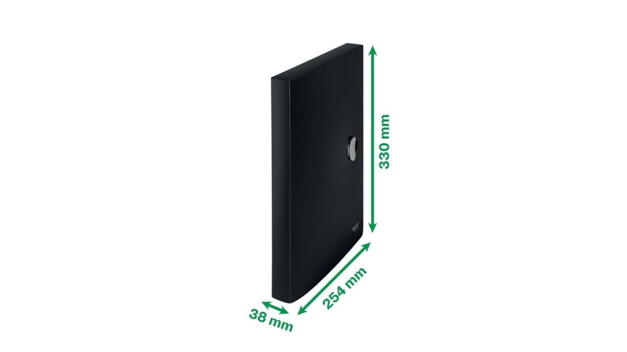 Documentenbox Leitz Recycle A4 PP zwart