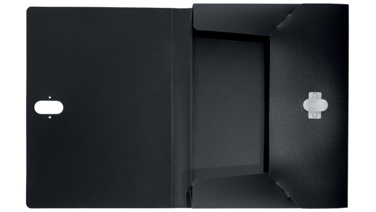 Documentenbox Leitz Recycle A4 PP zwart