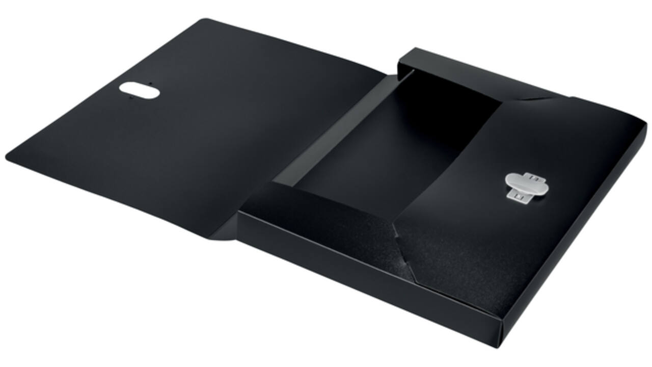 Documentenbox Leitz Recycle A4 PP zwart