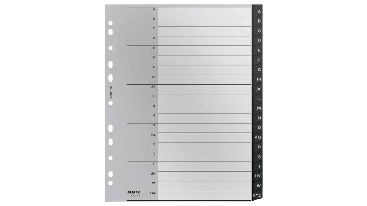 Tabblad Leitz Recycle A4 11-gaats A-Z extra breed PP
