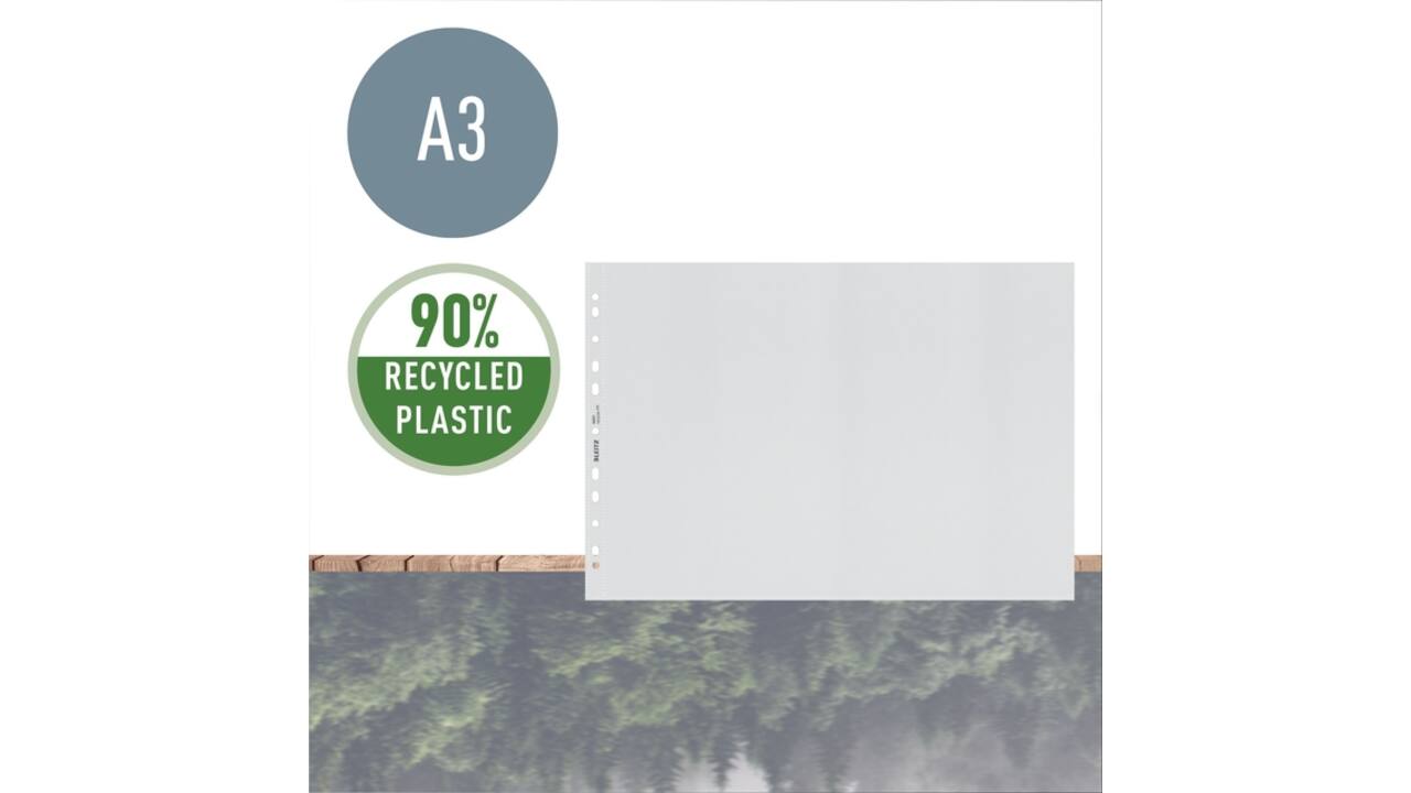 Showtas Leitz Recycle PP A3 11-gaats transparant 25 stuks