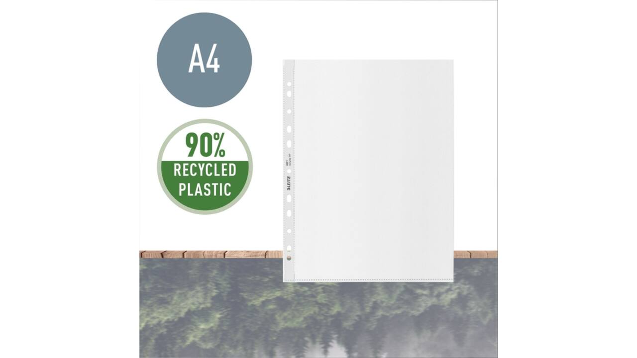 Showtas Leitz Recycle maxi 11-gaats PP A4 100micron transparant 25 stuks