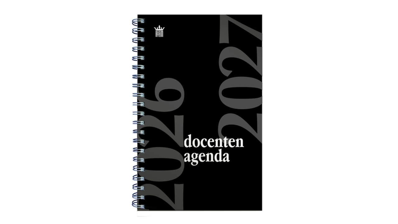 Schoolagenda 2026-2027 Ryam docenten 7dagen/2pagina's spiraal zwart