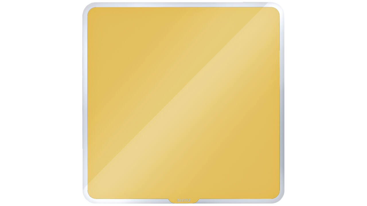 Glasbord Leitz Cosy magnetisch 450x450mm geel
