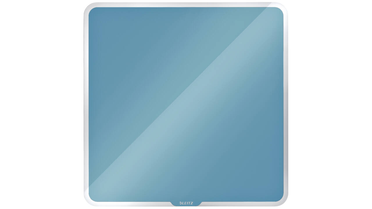 Glasbord Leitz Cosy magnetisch 450x450mm blauw