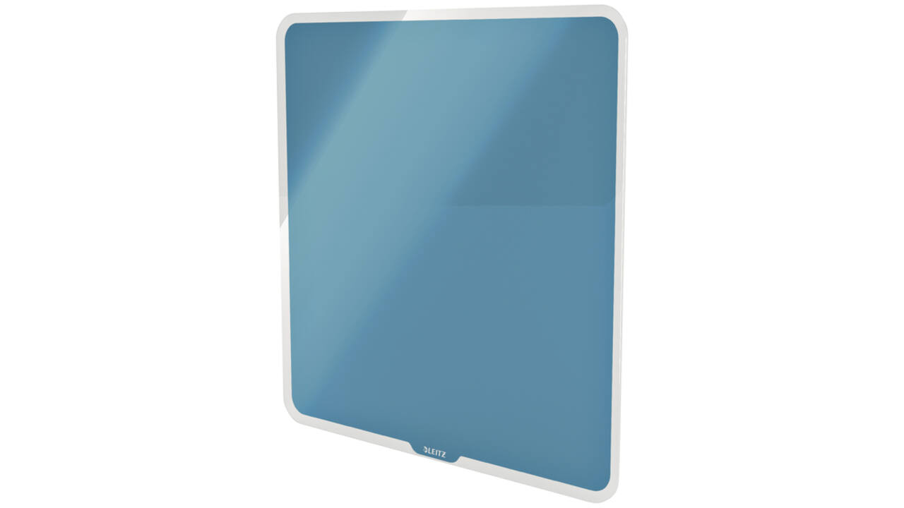 Glasbord Leitz Cosy magnetisch 450x450mm blauw