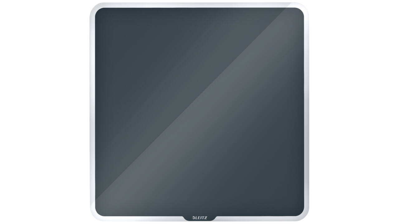 Glasbord Leitz Cosy magnetisch 450x450mm grijs