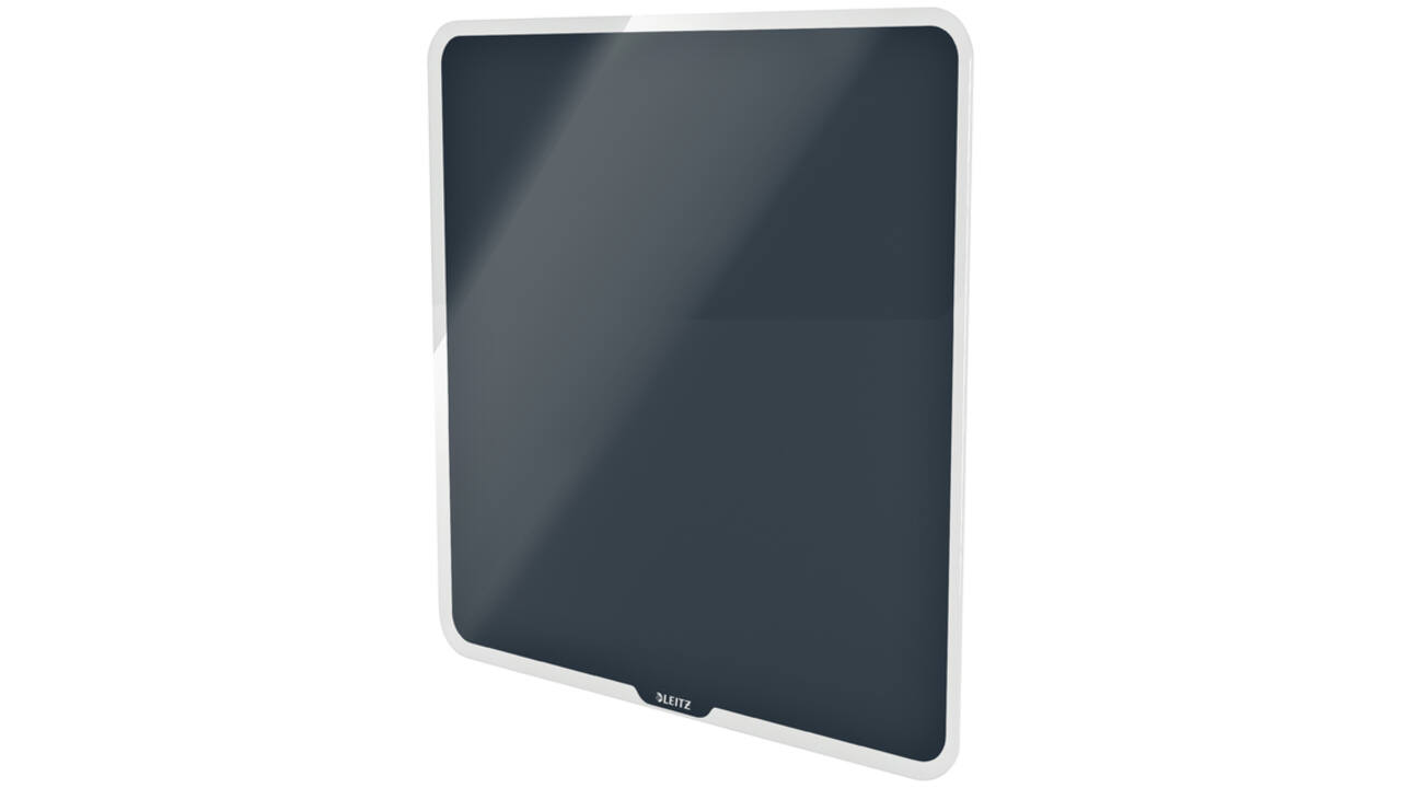 Glasbord Leitz Cosy magnetisch 450x450mm grijs