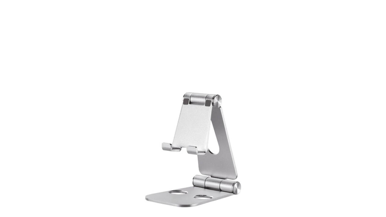 Telefoonstandaard Neomounts DS10-160SL1 opvouwbaar zilver