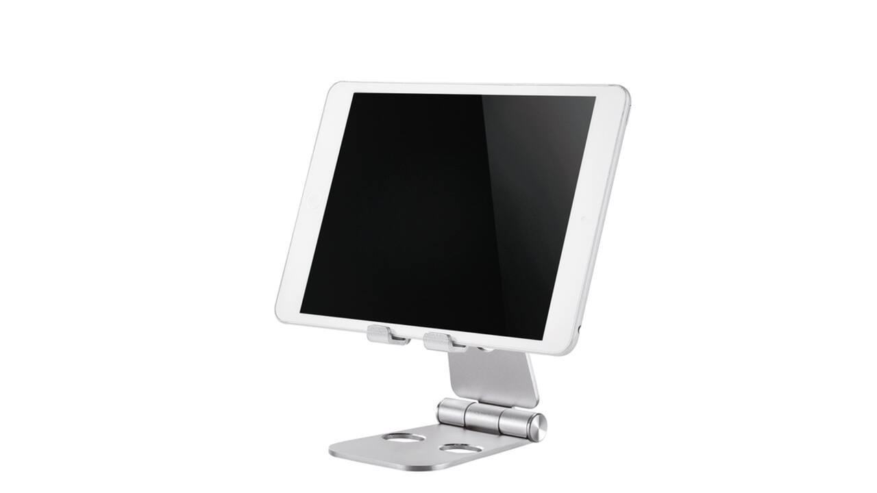 Telefoonstandaard Neomounts DS10-160SL1 opvouwbaar zilver