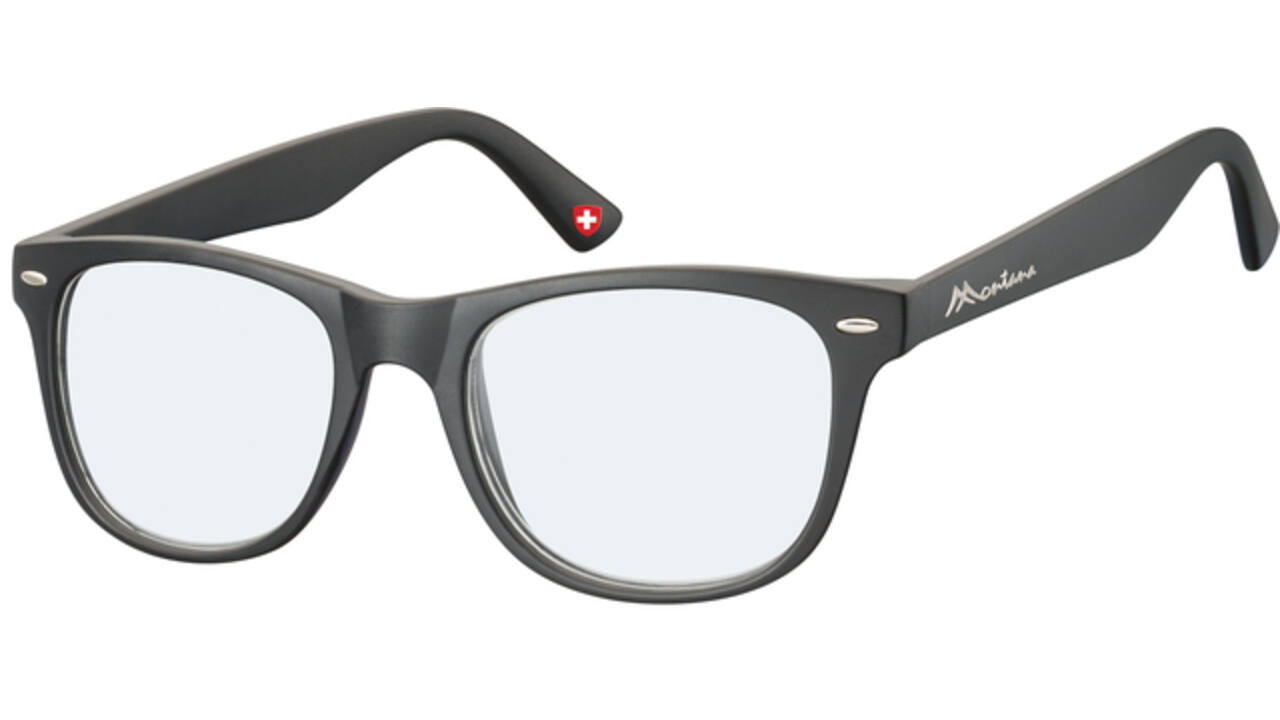 Leesbril Montana +3.00 dpt blue light filter zwart