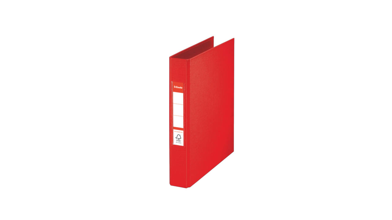 Ringband Esselte VIVIDA A5 25mm 30% gerecycled PP folie rood