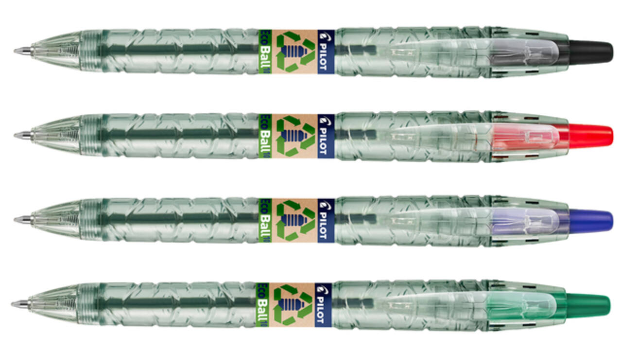 Balpen PILOT Begreen B2P EcoBall medium zwart