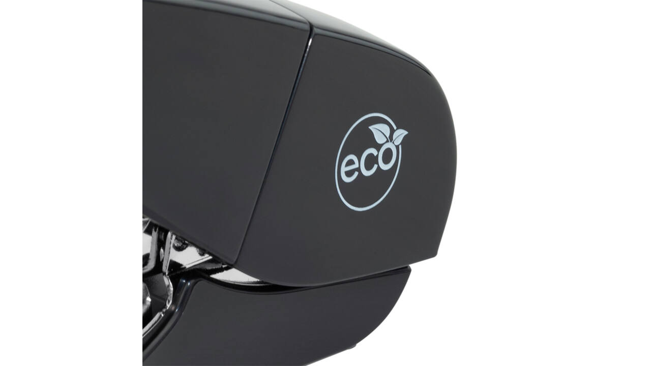 Nietmachine Rapesco Germ-Savvy Less Effort Eco antibacterieel zwart