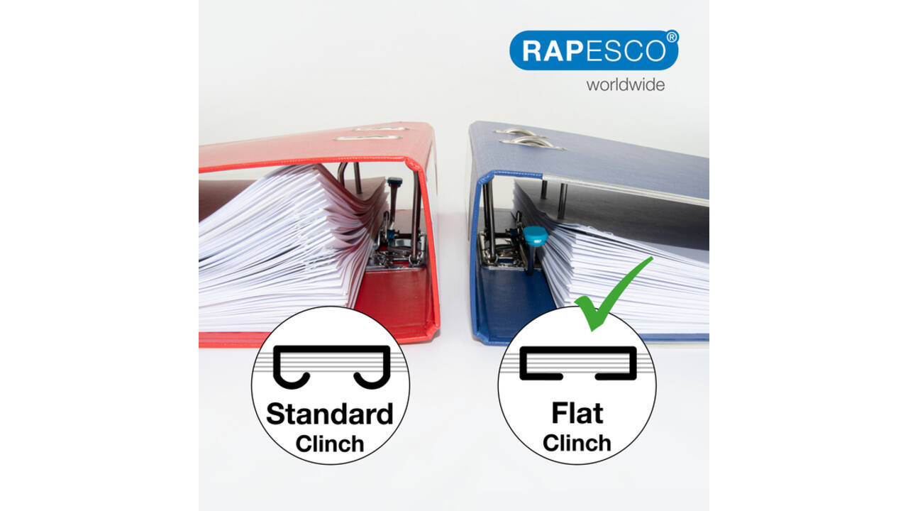 Nietmachine Rapesco Germ-Savvy Less Effort Eco antibacterieel zwart