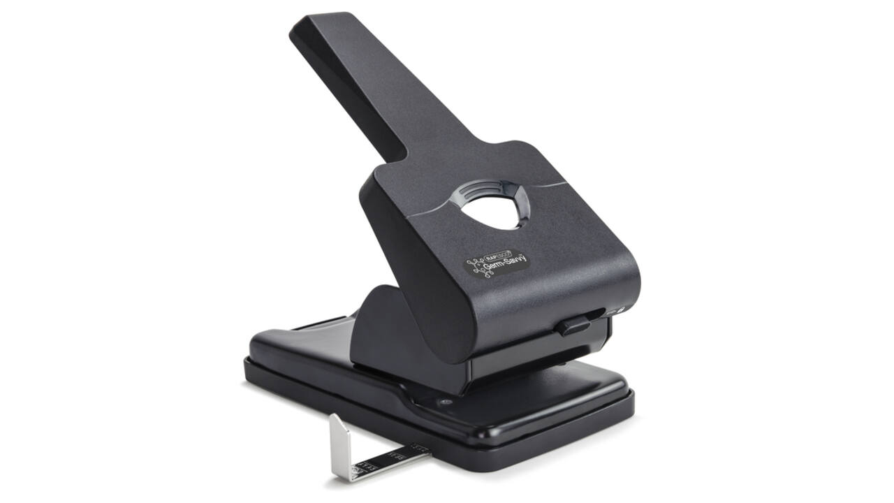 Perforator Rapesco Germ-Savvy Heavy Duty HD865-P antibacterieel 2-gaats zwart