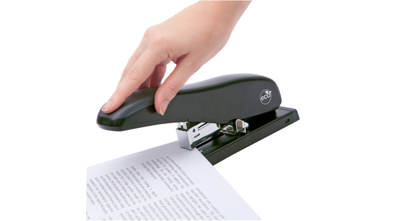 Nietmachine Rapesco Germ-Savvy Heavy Duty Eco HD-100 antibacterieel zwart