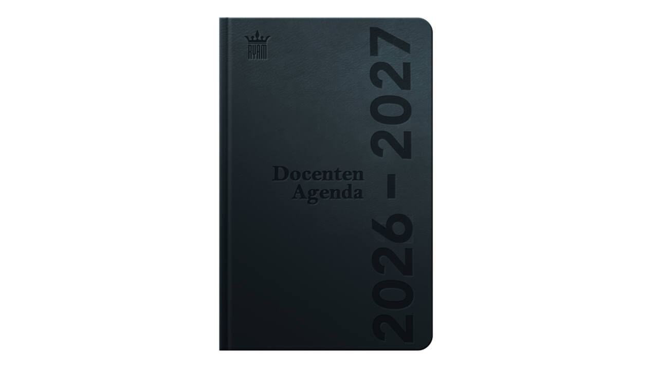 Schoolagenda 2026-2027 Ryam docent DeLuxe 7dagen/2pagina's zwart