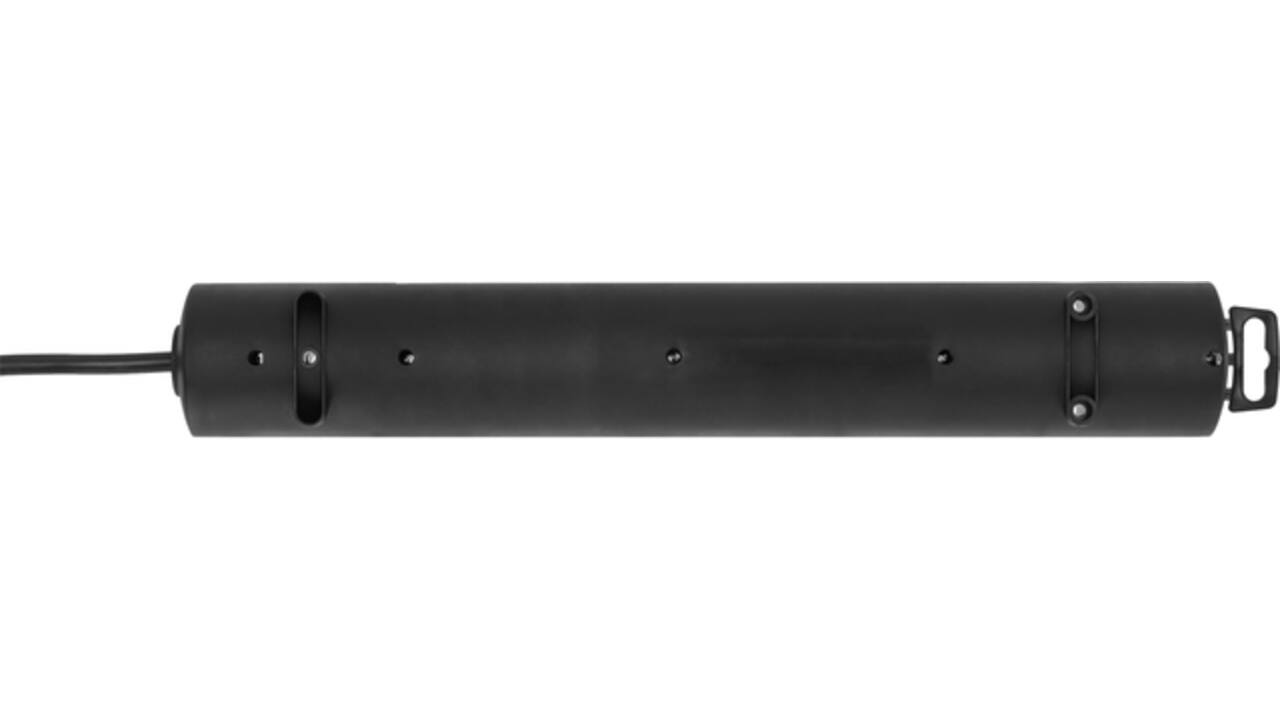 Stekkerdoos Brennenstuhl Comfort Plus 6vdig incl platte stekker 2m zw
