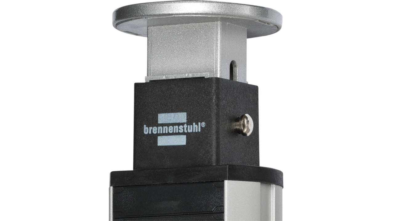 Stekkerdoos Brennenstuhl toren 3 voudig 2 meter zwart/zilver