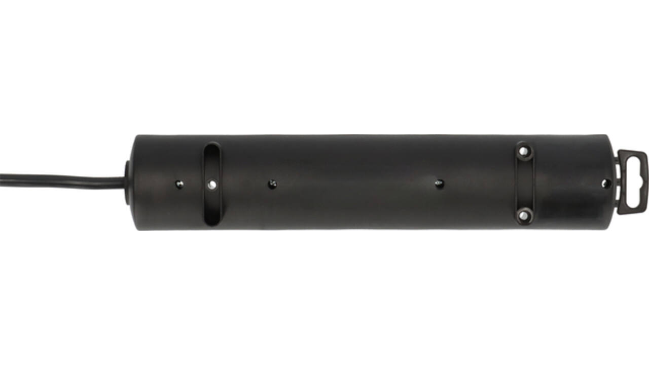 Stekkerdoos Brennenstuhl Comfort Plus 4vdg incl platte stekker 2m zw