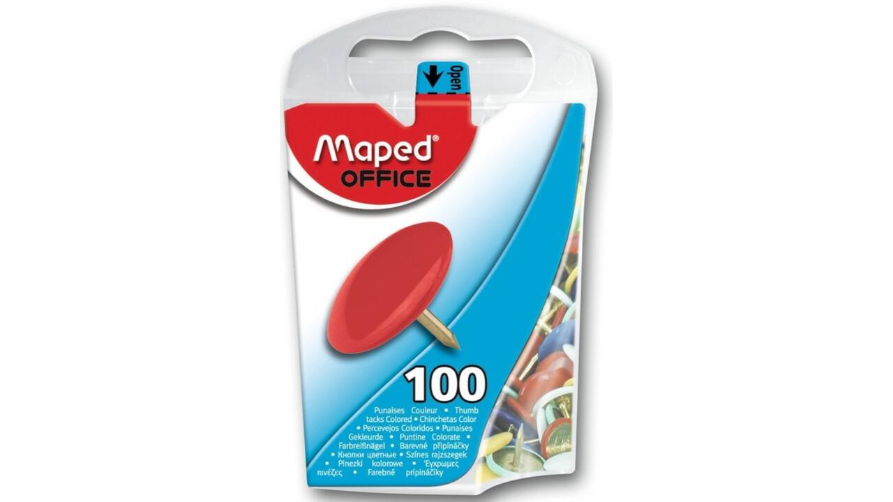 Punaises Maped kleur 100st