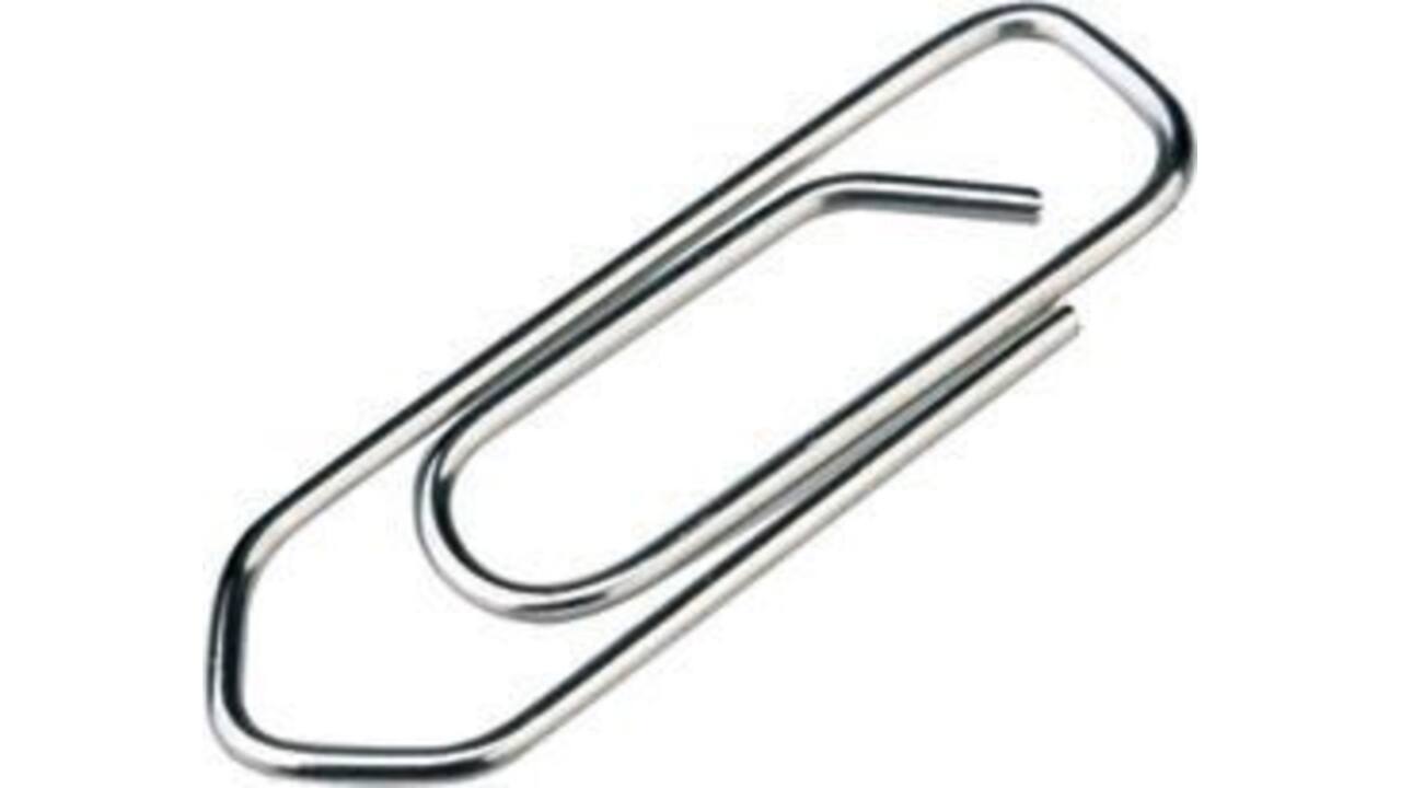 Paperclip Maped Office 25mm 100 stuks zilver