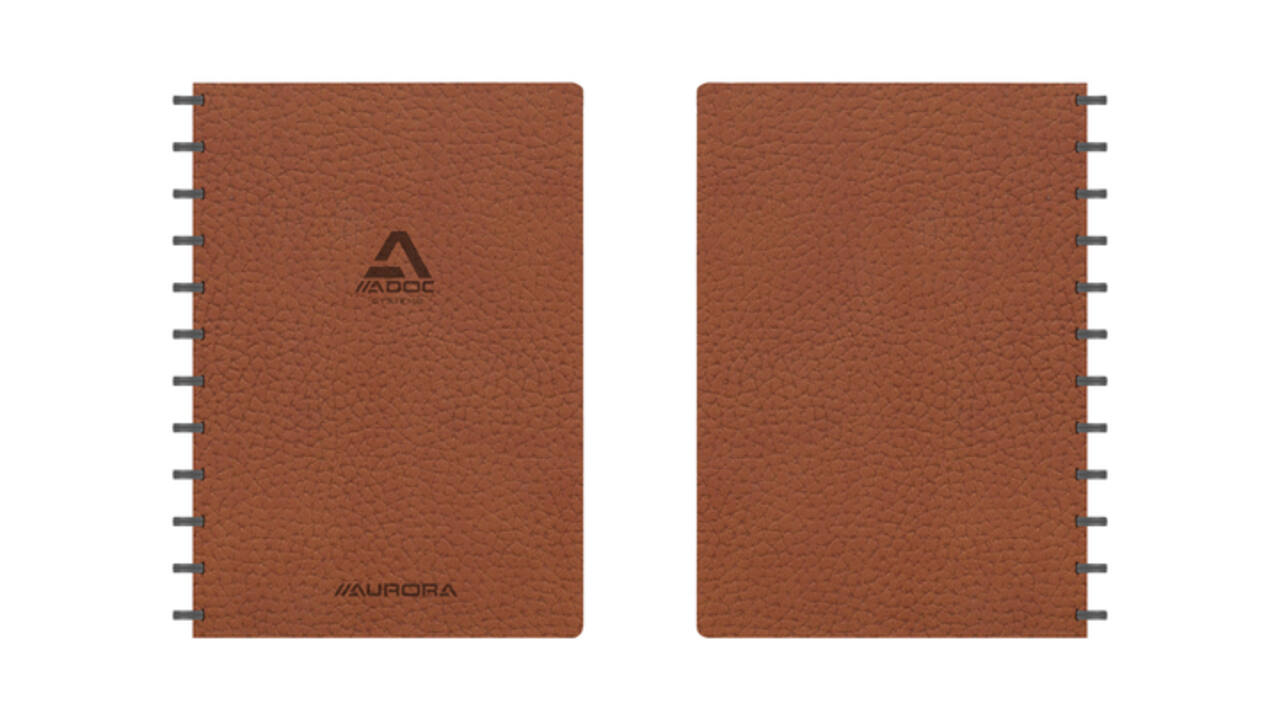 Schrift Adoc Business A4 ruit 5x5mm 144 pagina's 90gr bruin