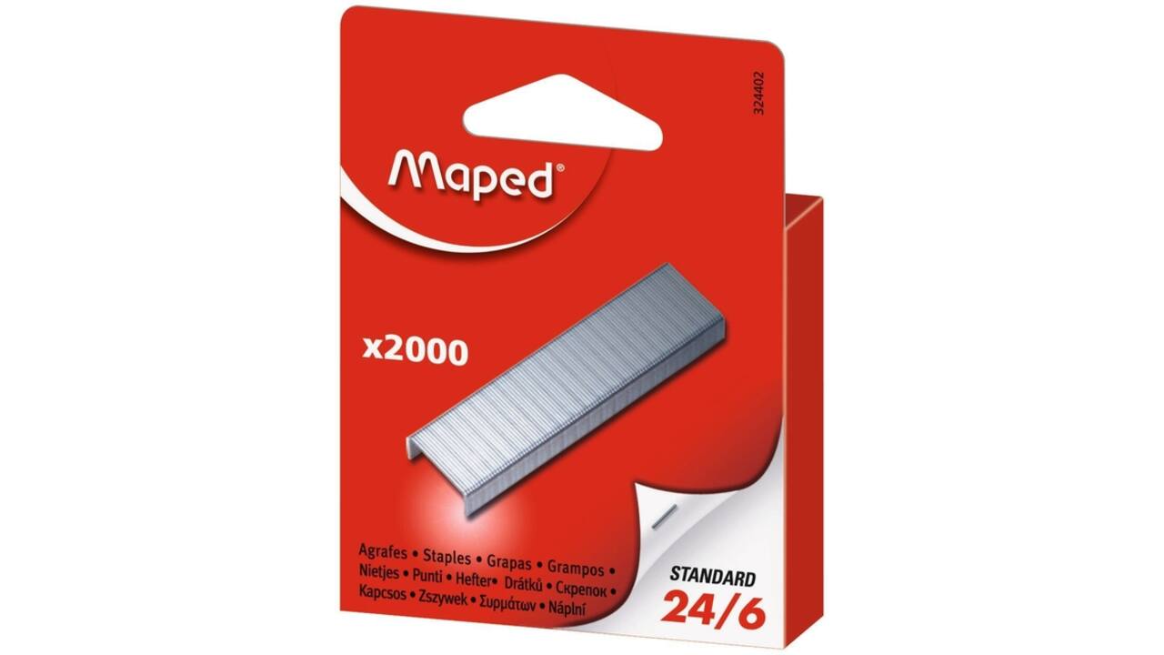 Nieten Maped 24/6 verzinkt 2000st