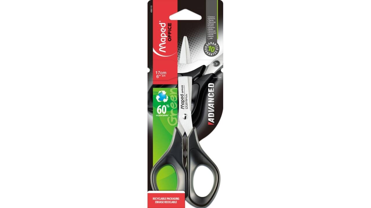 Schaar Maped Office Advanced 17cm zwart