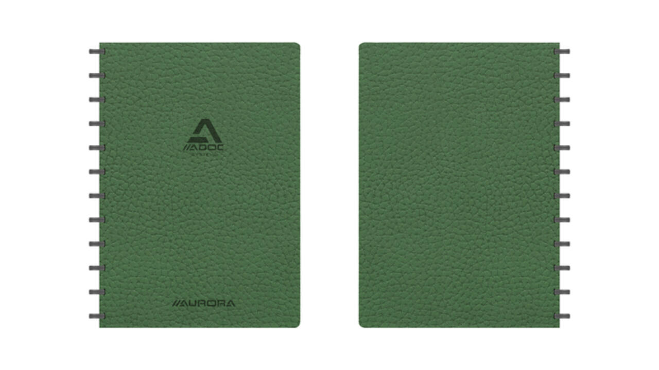 Schrift Adoc Business A4 ruit 5x5mm 144 pagina's 90gr groen