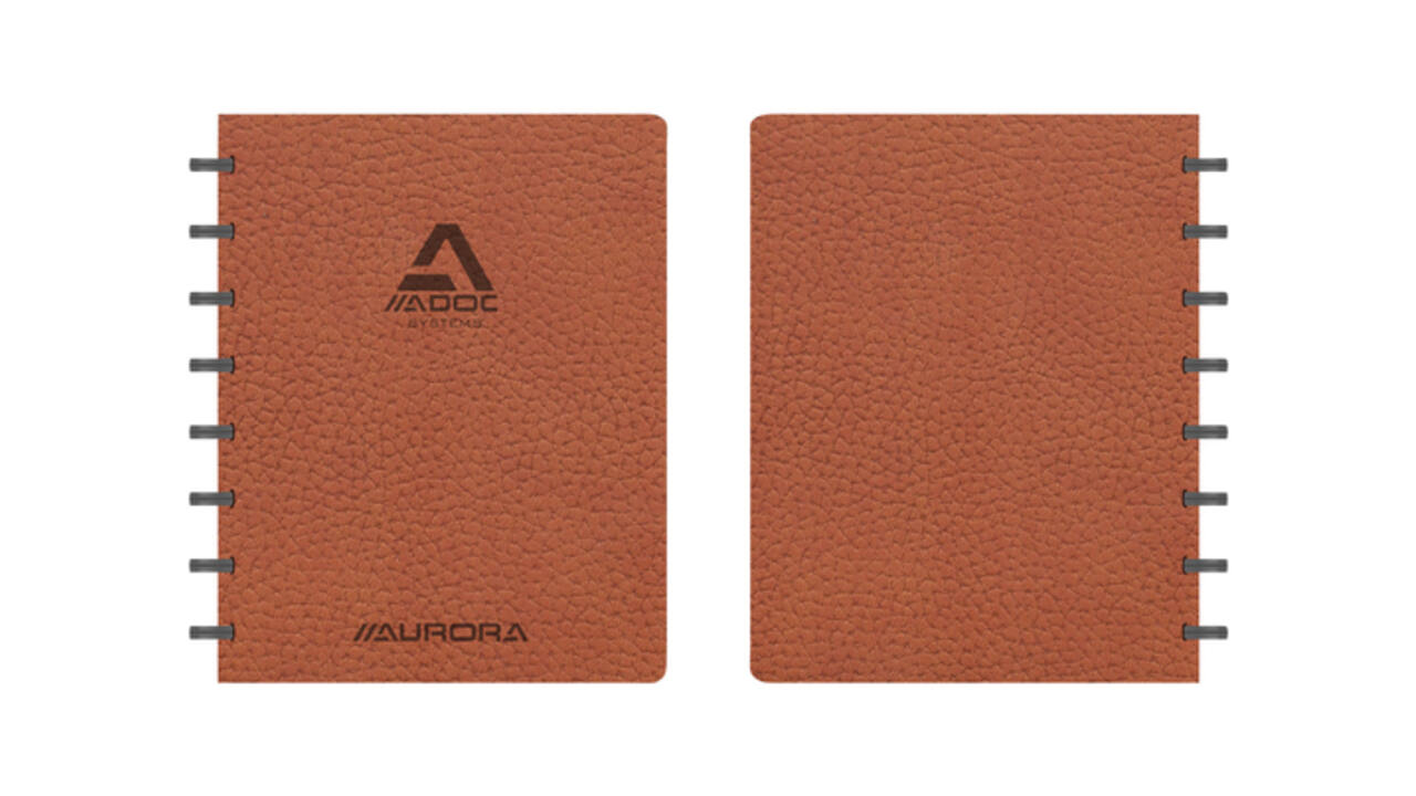 Schrift Adoc Business A5 lijn 144 pagina's 90gr bruin