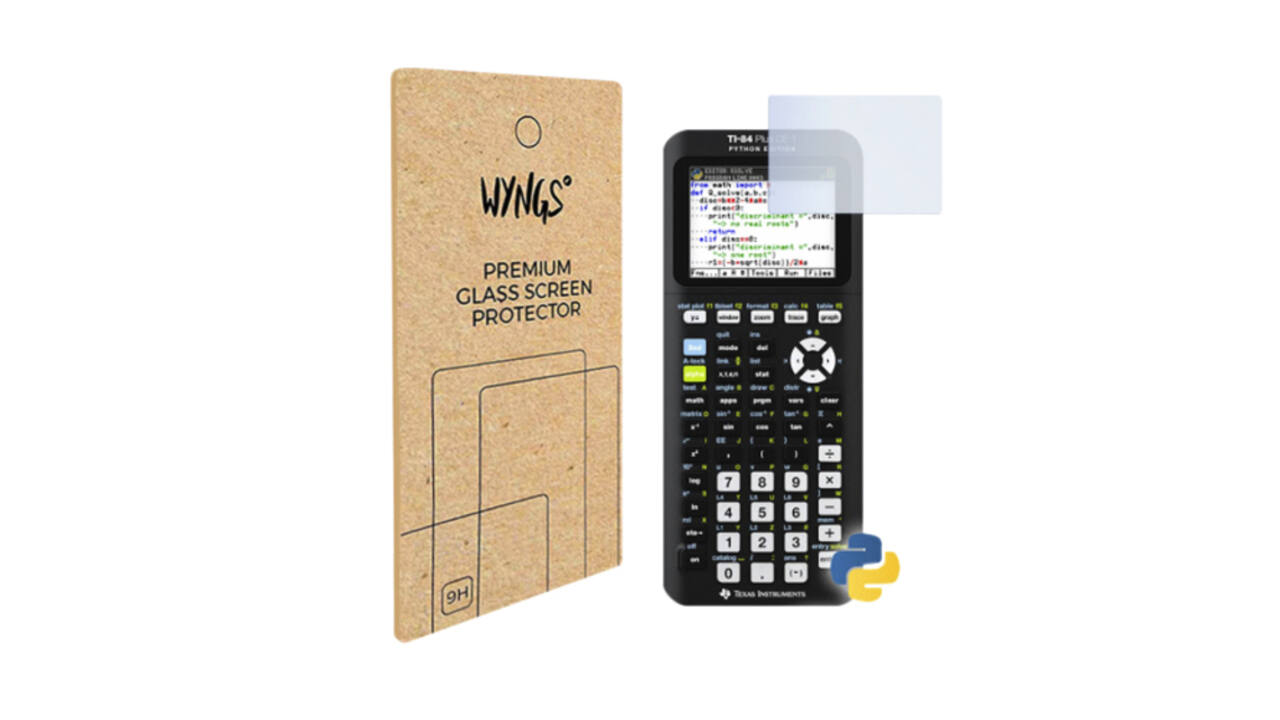Screen protector rekenmachine TI-84+ CE-T en Evo-T 2 stuks