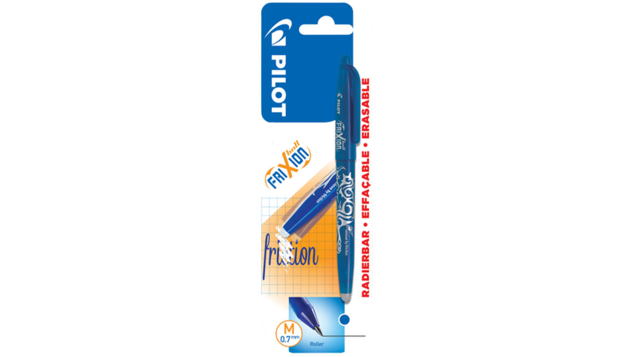 Rollerpen PILOT friXion medium blauw blister à 1 stuk